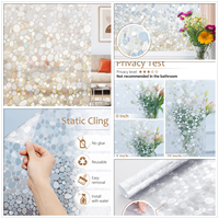 Rainbow Window Film prywatność ochrona UV witraż Vinyl do domu statyczne przylgnięcie samoprzylepne matowe dekoracyjne naklejki okienne 5